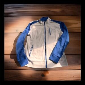 Marc Ecko Mens Blue White Full Zip Up Track Jacket Large